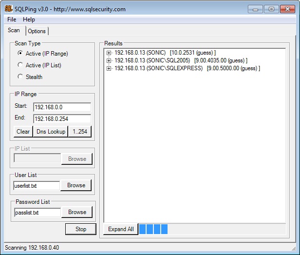 SQL Ping in Action... 
