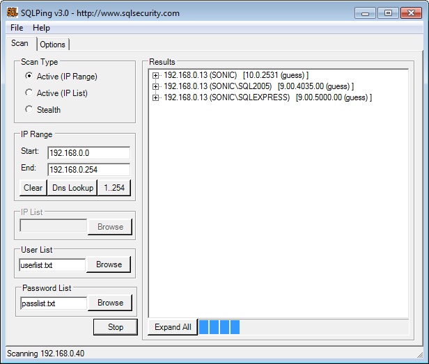 SQL Ping in Action... 